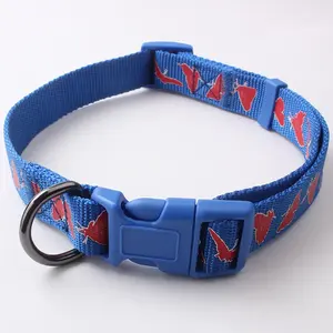 Best Quality Handmade Silk Screen Print Dog <b>Collar</b> With Breakaway Buckle Design Custom Printed Badges for Free Dog <b>Collar</b> - Product Image 3