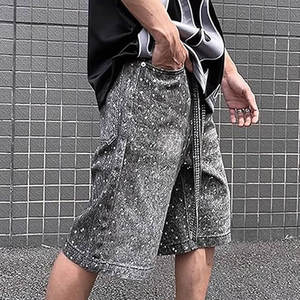 กางเกงขาสั้นสำหรับผู้ชายประดับพลอยเทียมระยิบระยับสำหรับใส่แสดงโลโก้ได้ตามต้องการ - Product Image 3