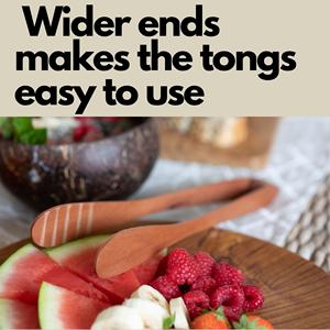 ที่ง่ามขนมปังไม้สีน้ำตาลมีดีไซน์ที่เป็นเอกลักษณ์สำหรับการทำอาหารและการเสิร์ฟที่บ้านเครื่องครัวโรตี100ชิ้น - Product Image 3