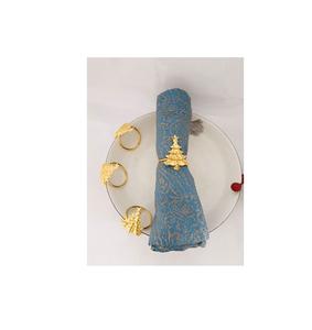 Rond de serviette en métal avec un beau design artisanal pour la décoration de table de dîner à la maison avec un style élégant vintage rustique - Product Image 3