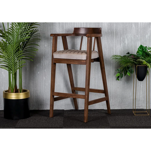 เก้าอี้รับประทานอาหารและเก้าอี้บาร์ทำจากไม้ทันสมัยทันสมัยทำด้วยมือจากตุรกีสำหรับลานบ้านและการต้อนรับ - Product Image 1