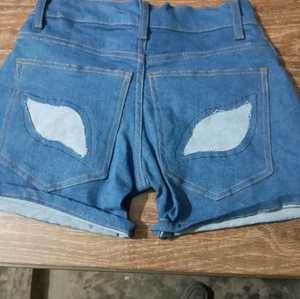 Nouveau short en jean unisexe au design unique avec broderie, imprimé, sublimation, logo vieilli, shorts bon marché de haut niveau vente en gros - Product Image 4