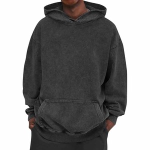 Sweats à capuche surdimensionnés streetwear, sweats à capuche personnalisés à lavage acide, sweats à capuche lourds - Product Image 6