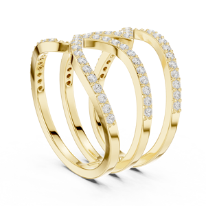 Competente Oro 14K Venta al por mayor Anillo de acero de titanio para hombres Acabado pulido - Product Image 5