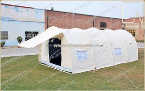 Tienda de túnel 100% algodón hecha a medida OEM a tela de calidad retardante de fuego resistente a los rayos UV e impermeable tienda de túnel - Product Image 3