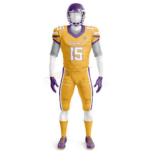 Sublimación personalizada fútbol americano Jersey venta al por mayor aparejos sarga bordado jóvenes adultos equipo desgaste ropa deportiva - Product Image 2