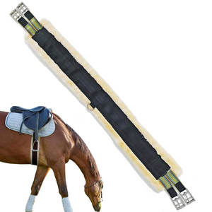 Sangle de selle pour cheval de qualité supérieure en gros, design exclusif, sangle en cuir pour le ventre, sangle équestre, bonne source d'alimentation manuelle en acier - Product Image 1