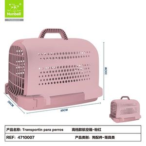 Wholesale Manufacturer's Airline Approved Dog Pet Carrier Plastic Ventilated Pet Travel <b>Crate</b> Transport <b>Box</b> for Pet Carrying - Product Image 3