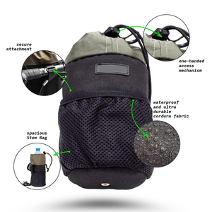 Sac de guidon de vélo imperméable, résistant aux chocs, léger, durable, <span class=keywords><strong>porte</strong></span>-bouteille d'eau, rangement avant pour vélo, poche pour téléphone - Product Image 3