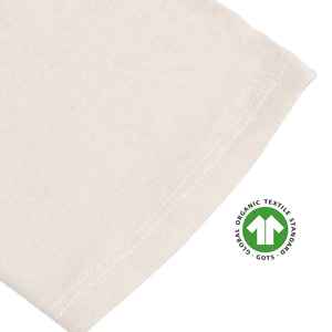 T-shirt organique pour hommes personnalisé OEM-Naturel, maillot de 4.3 oz, doux et flexible avec col côtelé - Product Image 3