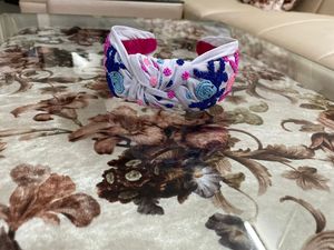 Diadema de perlas elegante para mujer con tela anudada y cuentas de semillas, diadema trenzada de moda, accesorio, accesorios para el cabello de estilo liso - Product Image 2