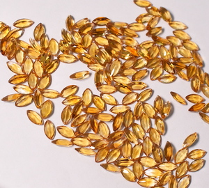 Citrine dorée naturelle, quartz, taille marquise, 3,5*7,5 mm, pierre précieuse en vrac pour la fabrication de bijoux - Product Image 6