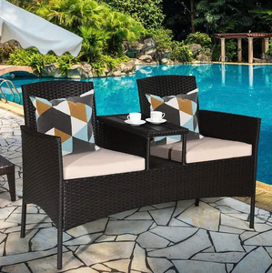 Ventes directes d'usine Bancs de patio Coussin en osier 5Cm/230G Ensemble de meubles de patio en osier Benchlove Couleur personnalisée Phu Linh Vietnam - Product Image 4