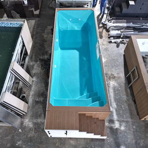 Maison de jardin arrière-cour en bois personnalisée en usine Chine <span class=keywords><strong>piscine</strong></span> en fibre de verre Shell Piscina <span class=keywords><strong>piscine</strong></span> hors sol pour arrière-cour - Product Image 3
