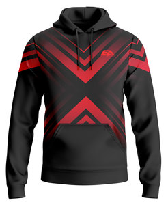 ชุดกีฬาโพลีเอสเตอร์100% มีฮู้ดแบบสวมหัวมีฮู้ดพิมพ์ลายดิจิตอลปัก - Product Image 1