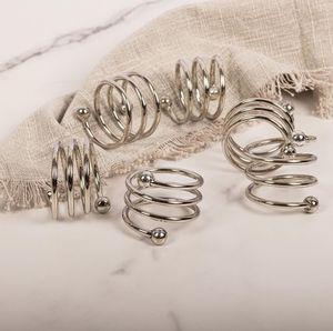 Anillo para Servilletas de Aluminio con Diseño Clásico de Hoja, Ecológico, Color Personalizable, Decoración para Mesa de Camping, Venta Caliente 2026 - Product Image 4