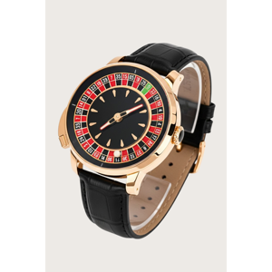 Montre automatique pour homme en or rose, série Casino, cadran ovale Roulette, boîtier tonneau de luxe 47 mm, fonction lumineuse, montre-bracelet sportive - Product Image 5