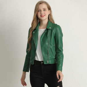 Women Jackets 2025 Spring Autumn New Faux genuine Leather Jacket Womens Casual Slim <b>Waterproof</b> Female Jacket Women's Jackets - Product Image 3