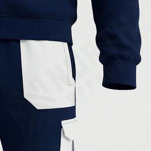 Ensemble de survêtement d'hiver pour homme en tissu confortable, sweat à capuche respirant en polaire technique, personnalisable, pour la course à pied - Product Image 6