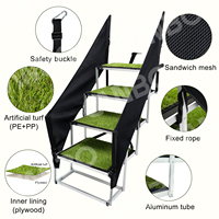 CanboPet Rampe d'échelle réglable personnalisée pour animaux de compagnie avec mains courantes Marches de chien pliables pour voiture