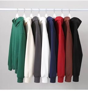 Otoño de manga larga Casual cuello redondo pulóver francés Terry hombres sudaderas con capucha carta personalizada bordado hombres sudadera DDP envío - Product Image 1