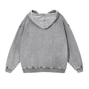 Sudadera con capucha de algodón 100%, estilo informal de cuello redondo de invierno con logotipo frontal bordado, transpirable y ODM suministrado - Product Image 4