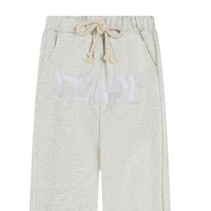 Personalizar cintura de doble capa estilo gótico DTG impresión pantalones de pierna recta cordón Streatwear para hombres - Product Image 3