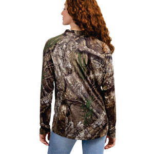 Respirant Realtree femmes quart veste zippée APX Camo léger extensible et séchage rapide pour l'extérieur confortable - Product Image 5