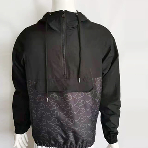 Conception personnalisée Fabricant d'équipement d'origine Veste coupe-vent imperméable à fermeture éclair quart pour hommes en nylon Vente en gros Marque de vêtements de sport d'hiver - Product Image 5