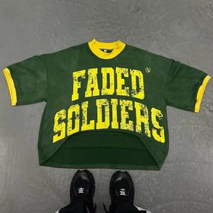 Camiseta de Manga Corta Extra Grande para Hombre, Color Blanco y Naranja, Estilo Urbano, Colores Sólidos Clásicos, Casual, Ecológica y Transpirable - Product Image 6