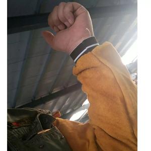 Manchons de bras de soudage en cuir de vachette pleine fleur, ignifuges, pour la sécurité professionnelle - Product Image 4