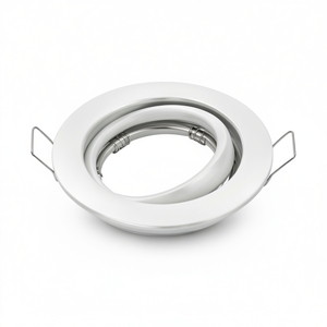 Luminaire de plafond élégant en acier blanc avec anneau dichroïque - Product Image 2
