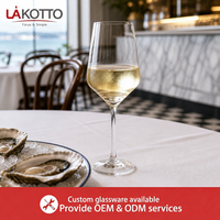 Verre à vin blanc sans plomb LAKOTTO 400 ml, coupe conique, pour restaurants et hôtels, verrerie d'exportation, logo personnalisé, fabrication en usine