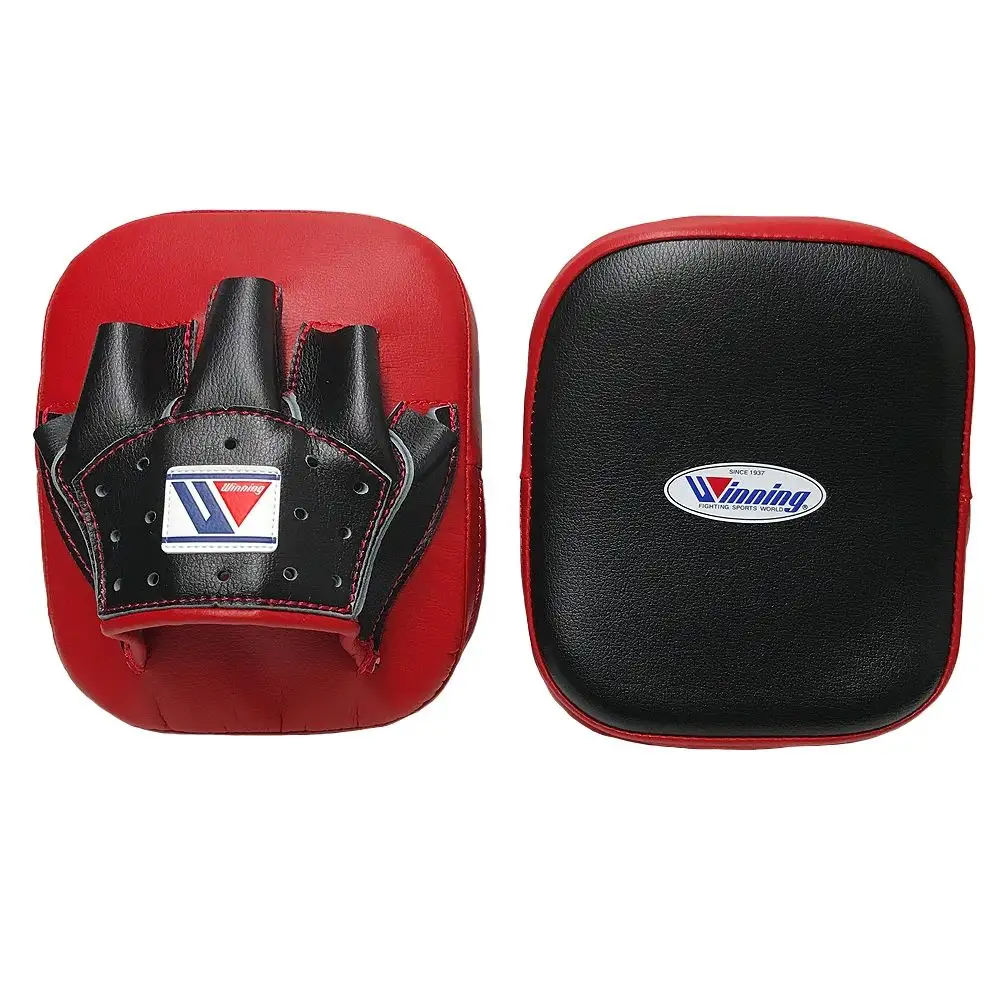 Focus Pads-Manoplas profesionales para boxeo, forma estándar, suaves, Color Rojo