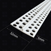 Profilé en PVC pour le nivellement du plâtre mural intérieur