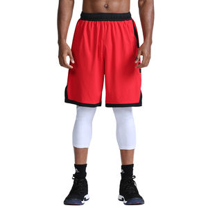 Shorts de sport et de basketball Uabrav personnalisés pour hommes, 100 % coton, séchage rapide, avec logo imprimé par transfert thermique sur le devant - Product Image 5