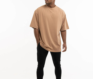 Camiseta de Algodón 100% con Logo Personalizado, Hombros Caídos, para Hombre, Estilo Vintage, Lavado Desgastado, Ajuste Holgado, Alta Calidad - Product Image 4