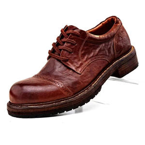 Chaussures habillées Oxford pour hommes en cuir de vachette Goodyear Welted, fabriquées à la main pour le bureau et les mariages, idéales pour les affaires - Product Image 2