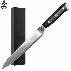 Juego de cuchillos de chef de acero Damasco para cocina profesional hecho a mano, diseño personalizado de alta calidad, corte con mango de madera dura de acero inoxidable - Product Image 5