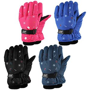 Winter Waterproof Touch Screen Ski Gloves <b>Full</b> Finger Snowboarding Cycling Gloves Plush Thick Anti <b>Slip</b> Windproof Polyester Gear - Product Image 1