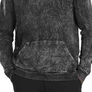 Men's Oversized Acid <b>Wash</b> Pullover Hoodie Soft Cotton Long Sleeve Custom Print Logo Wholesale Loose Fit Hoodie - Product Image 2