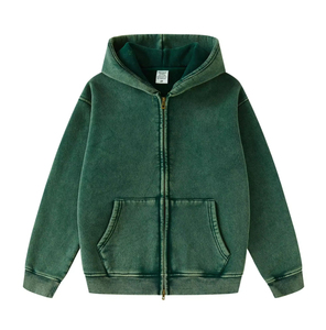 Fabrication 500 gsm oversize lavage à l'acide Hoodies drop shoulder heavy weight 100% cotton hoodies men for high quality - Product Image 1