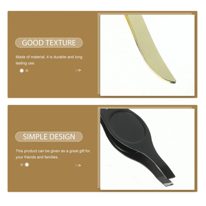 ชุดแหนบคิ้วปลายแหลมทำจากสแตนเลสใช้ซ้ำได้เป็นมิตรกับสิ่งแวดล้อมใช้ซ้ำได้ - Product Image 5