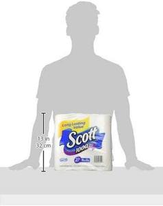 Scott 1000 Sheets Per <b>Roll</b> <b>Toilet</b> Paper, 20 <b>Rolls</b>, Sewer-Safe, Septic-Safe, 1-Ply Bath Tissue, America's Longest Lasting <b>Roll</b> - Product Image 1