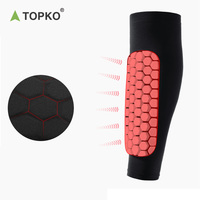 TOPKO Protège-tibia de haute qualité sport respirant confortable Football veau protecteur manchon Football veau protecteur