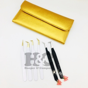 Nouveau Style russe Volume courbé pince à épiler droite Extension de cils pince à épiler en acier inoxydable durable charme cils pince à épiler vison - Product Image 6