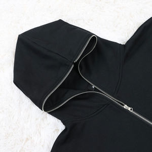 Sweat à capuche OEM entièrement zippé, personnalisable avec logo, en coton 100% brodé, idéal pour l'hiver - Product Image 3