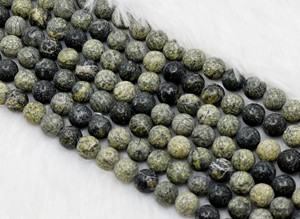 Cuentas Redondas de Seraphinite AAA de 8MM, Calidad Genuina, por Anshul Impex, para la Fabricación de Pulseras - Product Image 3