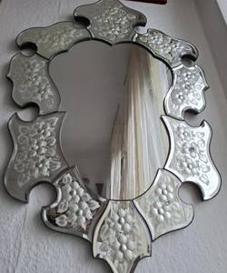 กระจกเวเนเชียน สไตล์มูราโน่  กระจกติดผนังลายดอกไม้สไตล์วินเทจ - Product Image 4