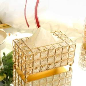 Boîte à mouchoirs décorative de table de conception classique boîte à serviettes en métal poli or de haute qualité pour boîte à mouchoirs de décor de table d'hôtel - Product Image 2